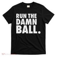 Funny Football Running Back Gift Run The Damn Ball T-Shirt thumb 0