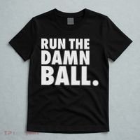 Funny Football Running Back Gift Run The Damn Ball T-Shirt thumb 5