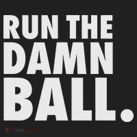 Funny Football Running Back Gift Run The Damn Ball Golf Towel thumb 3