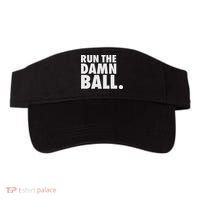 Funny Football Running Back Gift Run The Damn Ball Visor thumb 0