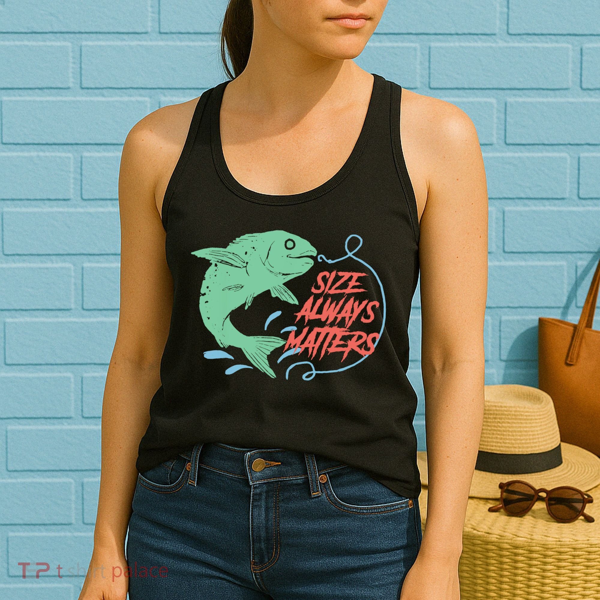 Funny Fishing Rod Fish - Fisherman Women's Tank Top