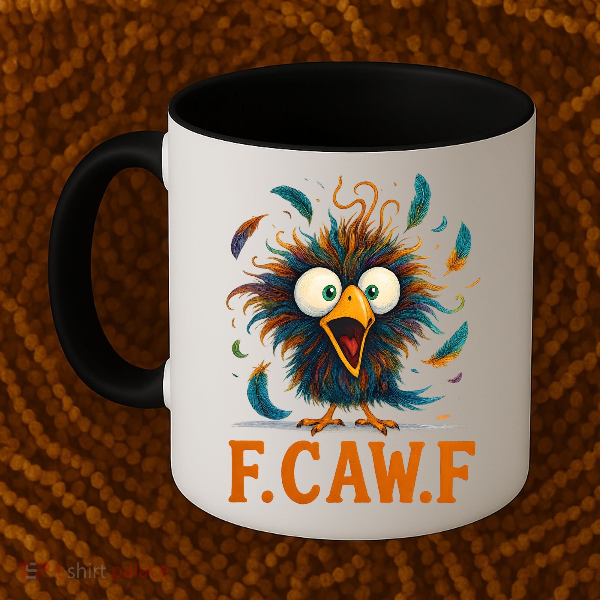 F-Caw-F Funny Rooster Chicken Clucking Meme Coffee Mug