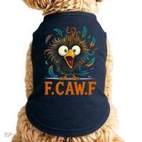 F-Caw-F Funny Rooster Chicken Clucking Meme Doggie Tank thumb 0