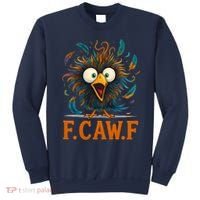 F-Caw-F Funny Rooster Chicken Clucking Meme Sweatshirt thumb 0