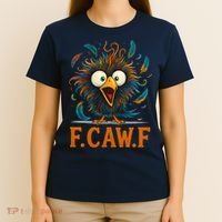 F-Caw-F Funny Rooster Chicken Clucking Meme T-Shirt thumb 4