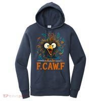 F-Caw-F Funny Rooster Chicken Clucking Meme Women's Hoodie thumb 0