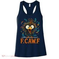 F-Caw-F Funny Rooster Chicken Clucking Meme Women's Tank Top thumb 0