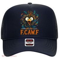F-Caw-F Funny Rooster Chicken Clucking Meme Hat thumb 0