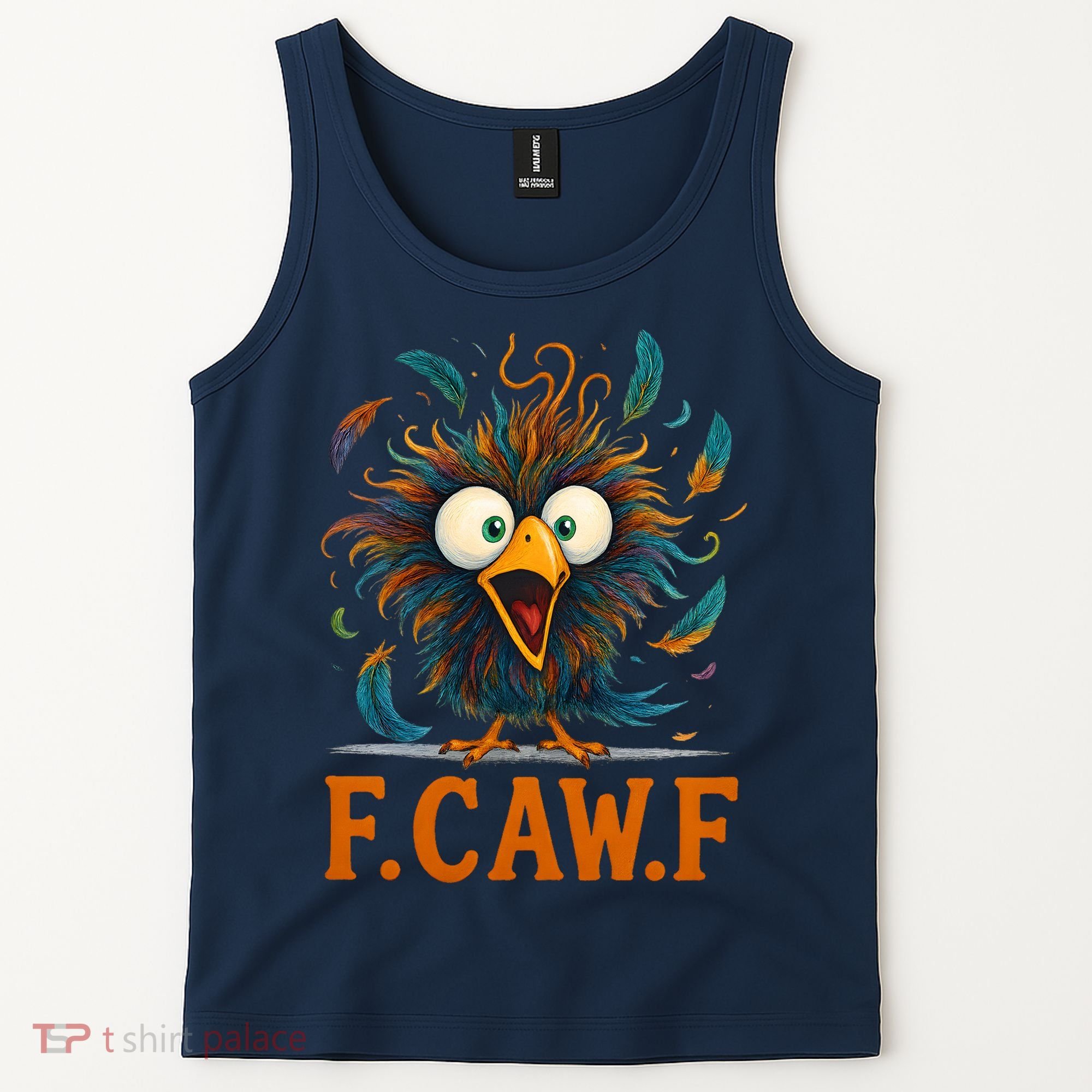 F-Caw-F Funny Rooster Chicken Clucking Meme Tank Top