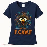 F-Caw-F Funny Rooster Chicken Clucking Meme Women's T-Shirt thumb 0