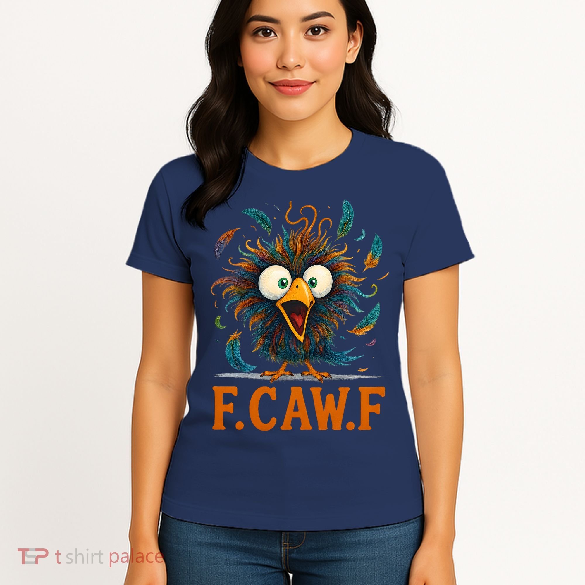 F-Caw-F Funny Rooster Chicken Clucking Meme Women's T-Shirt
