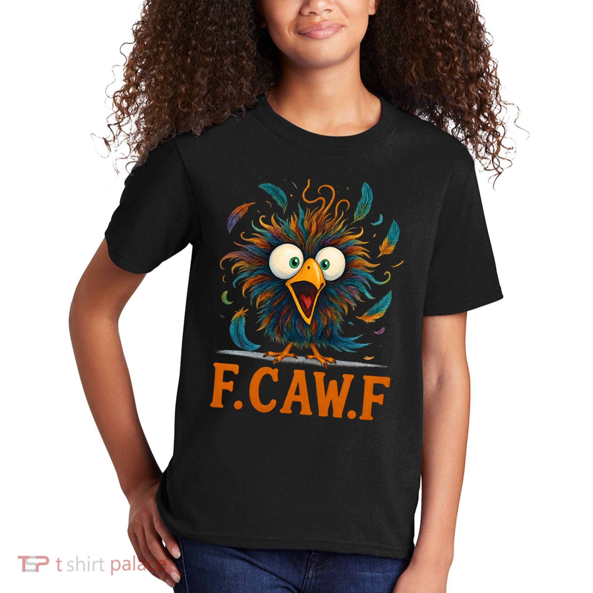 F-Caw-F Funny Rooster Chicken Clucking Meme Kids T-Shirt