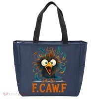 F-Caw-F Funny Rooster Chicken Clucking Meme Tote Bag thumb 0