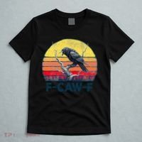 F-Caw-F Funny Raven Crow Vintage Gothic Bird Pun T-Shirt thumb 5