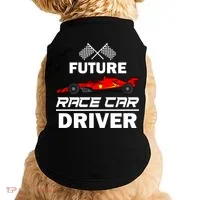 Funny Future Race Car Driver Gift Racing Gift Doggie Tank thumb 0