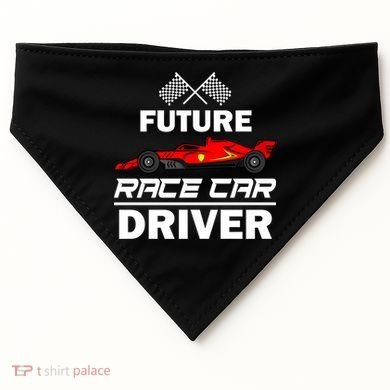 Funny Future Race Car Driver Gift Racing Gift USA-Made Doggie Bandana