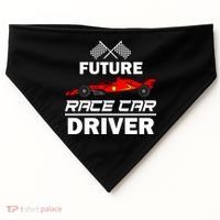 Funny Future Race Car Driver Gift Racing Gift USA-Made Doggie Bandana thumb 0