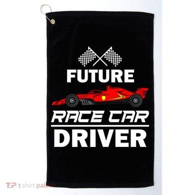 Funny Future Race Car Driver Gift Racing Gift Golf Towel