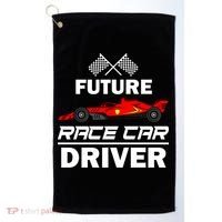 Funny Future Race Car Driver Gift Racing Gift Golf Towel thumb 0