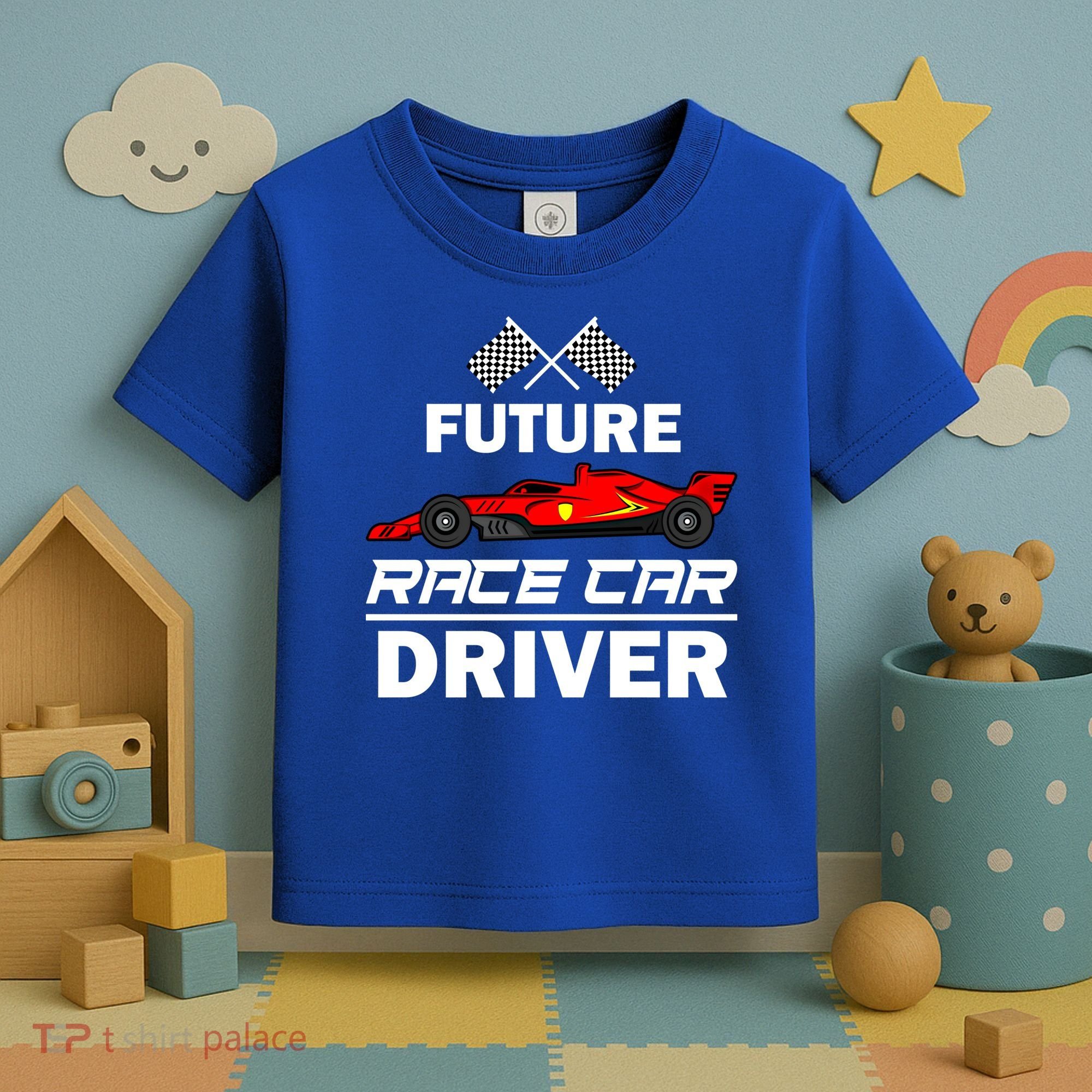 Funny Future Race Car Driver Gift Racing Gift Toddler T-Shirt
