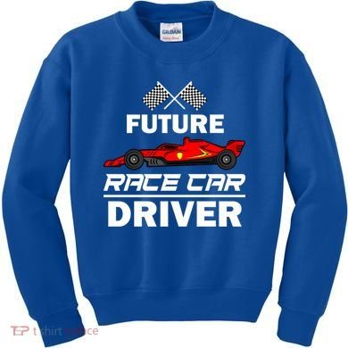 Funny Future Race Car Driver Gift Racing Gift Kids Sweatshirt
