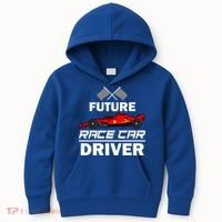 Funny Future Race Car Driver Gift Racing Gift Kids Hoodie thumb 0