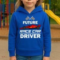 Funny Future Race Car Driver Gift Racing Gift Kids Hoodie thumb 3
