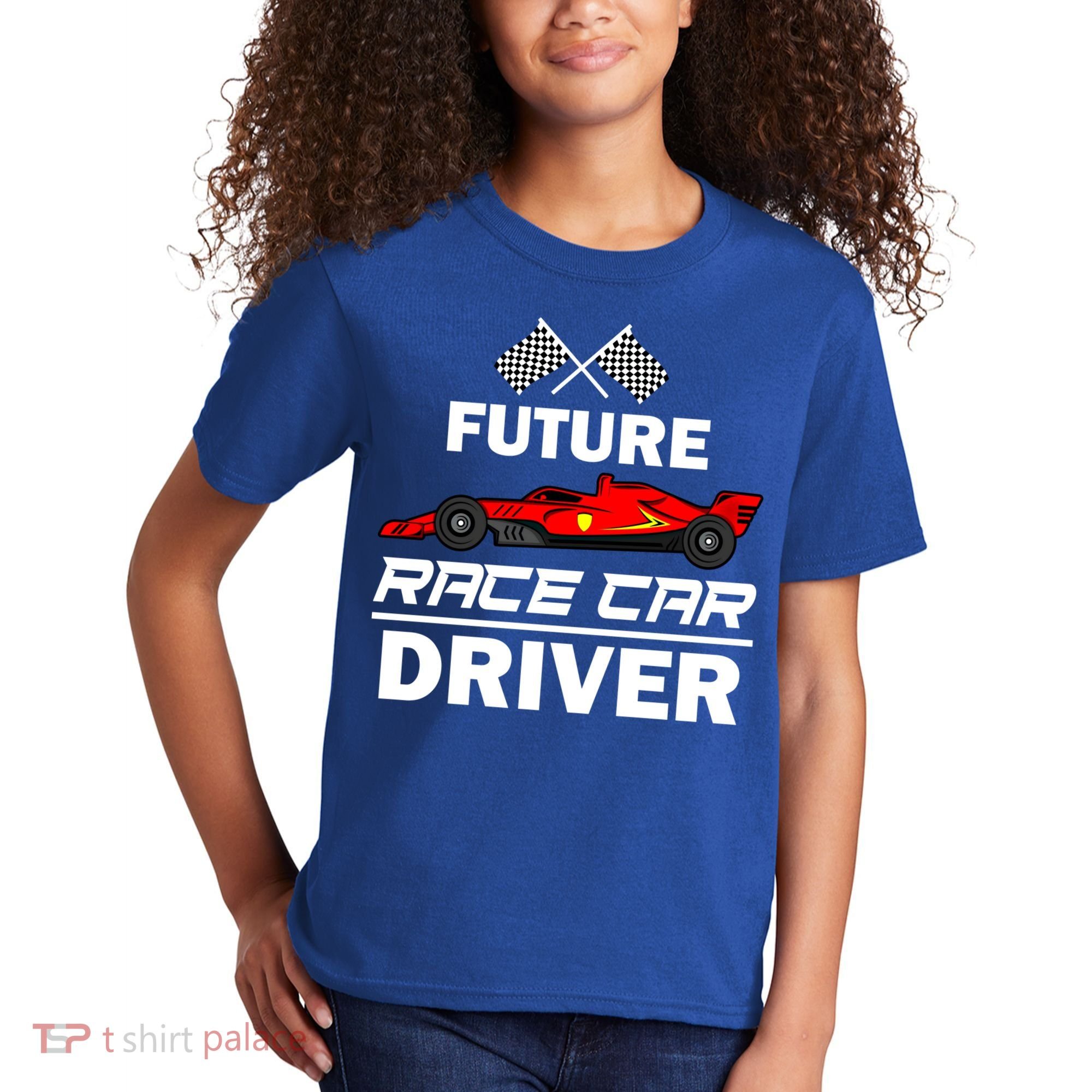 Funny Future Race Car Driver Gift Racing Gift Kids T-Shirt