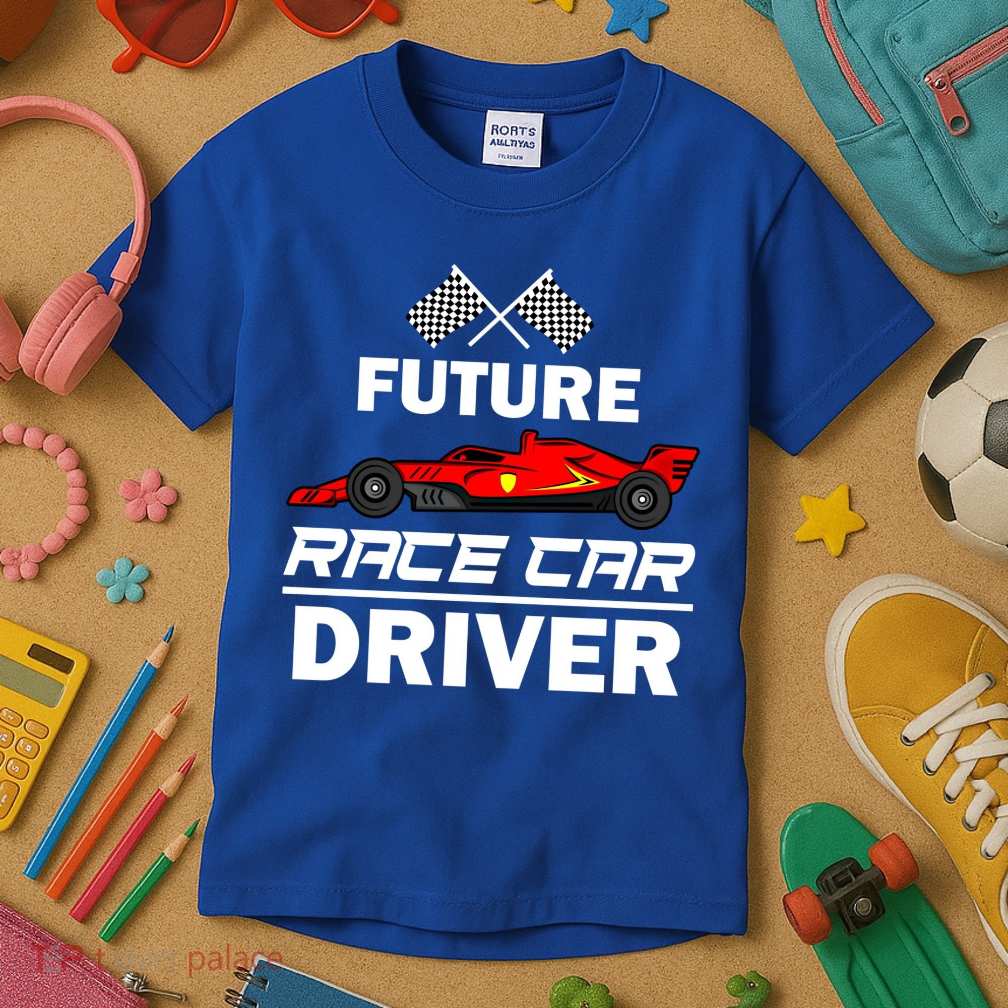 Funny Future Race Car Driver Gift Racing Gift Kids T-Shirt