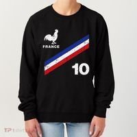 France Flag Rooster Number 10 Soccer Women's Sweatshirt thumb 0