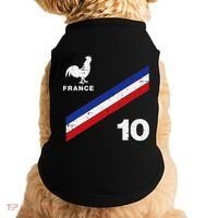 France Flag Rooster Number 10 Soccer Doggie Tank thumb 0