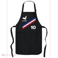 France Flag Rooster Number 10 Soccer Apron thumb 0