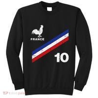 France Flag Rooster Number 10 Soccer Sweatshirt thumb 0