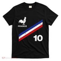 France Flag Rooster Number 10 Soccer T-Shirt thumb 0