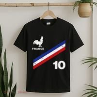 France Flag Rooster Number 10 Soccer T-Shirt thumb 2