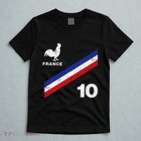France Flag Rooster Number 10 Soccer T-Shirt thumb 5