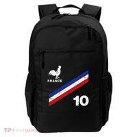 France Flag Rooster Number 10 Soccer Backpack thumb 0