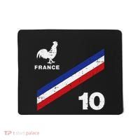 France Flag Rooster Number 10 Soccer Mousepad thumb 0