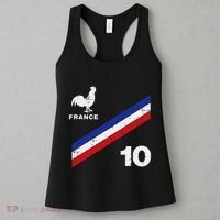 France Flag Rooster Number 10 Soccer Women's Tank Top thumb 3