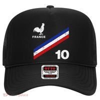 France Flag Rooster Number 10 Soccer Hat thumb 0