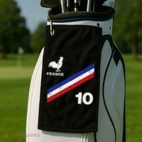 France Flag Rooster Number 10 Soccer Golf Towel thumb 2