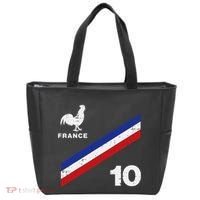 France Flag Rooster Number 10 Soccer Tote Bag thumb 0