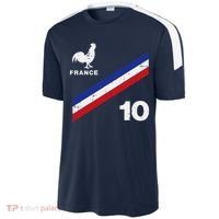 France Flag Rooster Number 10 Soccer Sport-Tek Competitor United Soccer Jersey thumb 2