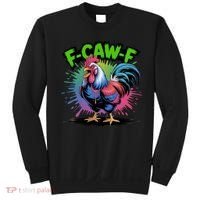 Funny F-Caw-F ROOSTER Humor Meme Saying Sweatshirt thumb 0