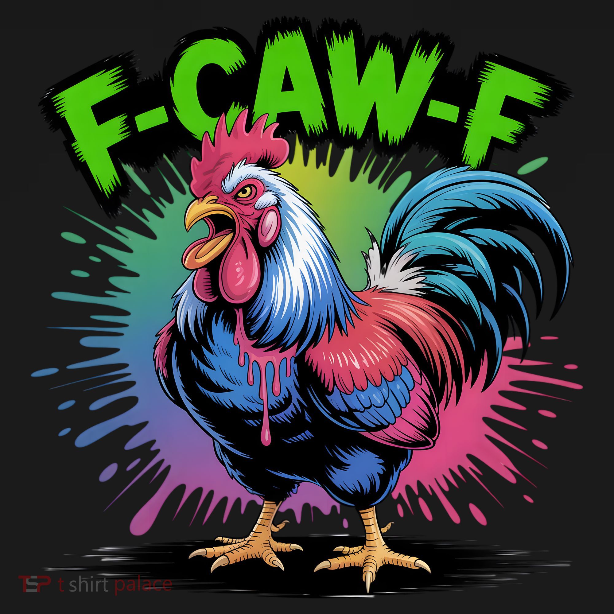 Funny F-Caw-F ROOSTER Humor Meme Saying Sweatshirt