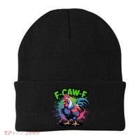 Funny F-Caw-F ROOSTER Humor Meme Saying Beanie thumb 0