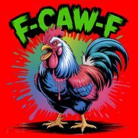 Funny F-Caw-F ROOSTER Humor Meme Saying Santa Hat thumb 1