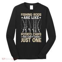 Funny Fishing Rods Fisherman Gift Long Sleeve Shirt thumb 0