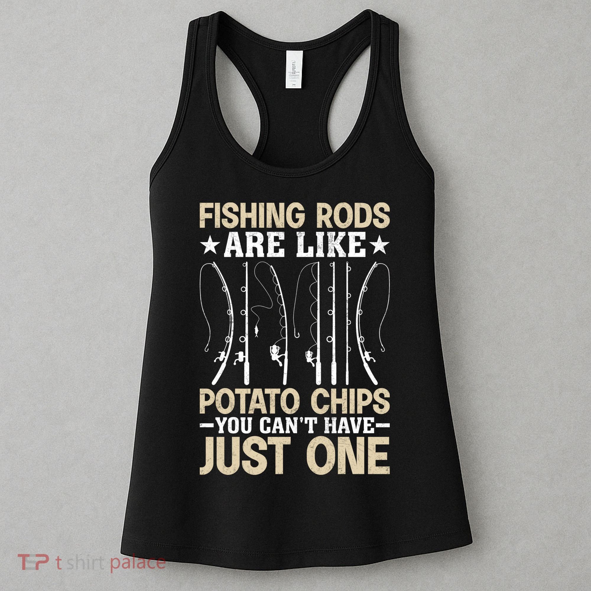 Funny Fishing Rods Fisherman Gift Women's Tank Top