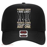 Funny Fishing Rods Fisherman Gift Hat thumb 0